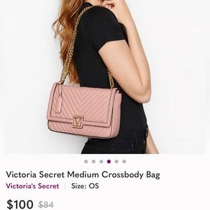 Victoria's Secret Quilted Pink Crossbody Bag